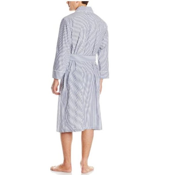 Men's Striped Bathrobe - Picture 2 of 13